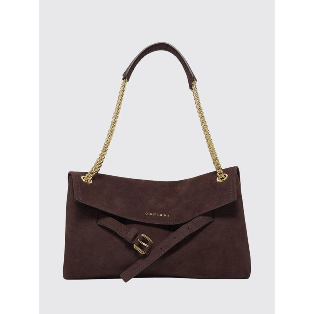 Orciani Women Orciani Venus Nubuck Calfskin Shoulder Bag With Sliding Handle
